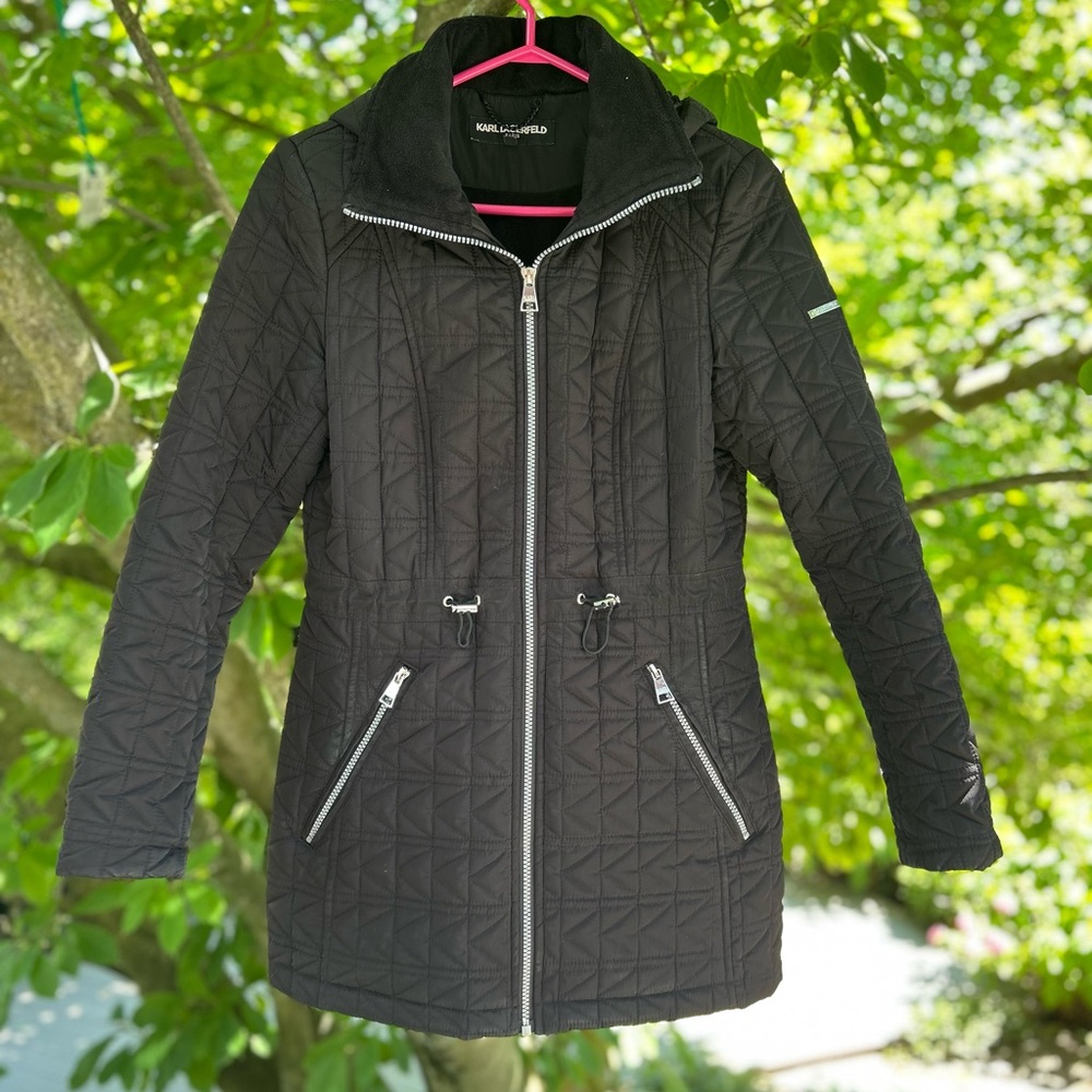 Karl Lagerfeld Quilted Black Jacket
